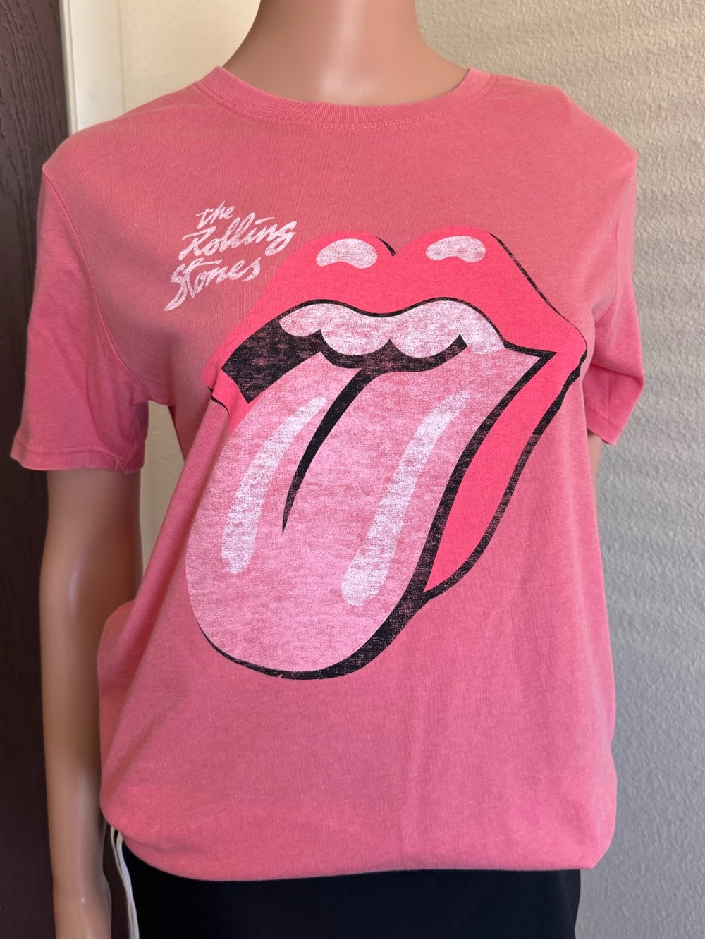 Time and Tru The Rolling Stones Tongue Logo Women's Graphic Tee